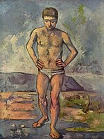 Paul Cézanne, Bather, 1885–1887, Museum of Modern Art, formerly collection Lillie P. Bliss