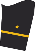 Ärmelabzeichen der Jacke (Dienstanzug) eines Leutnants zur See (Truppendienst/MilFD)