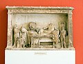 Α painted cist grave votive funerary banquet, 4th century BC (Archaeological Museum of Kavala)