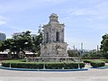 Magellan Monument after it was partially damaged by Typhoon Odette