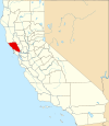 State map highlighting Sonoma County