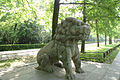 Löwe auf dem Seelenweg zum Ming-Xiaoling-Mausoleum