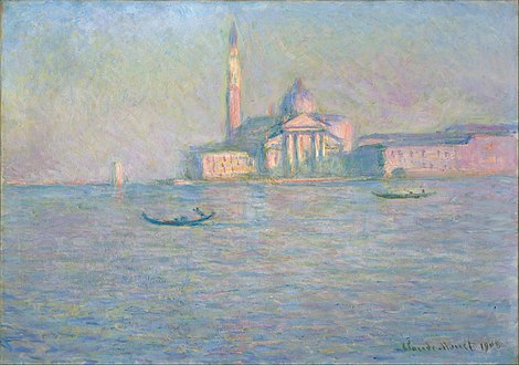 Claude Monet, The Church of San Giorgio Maggiore, Venice (1908)