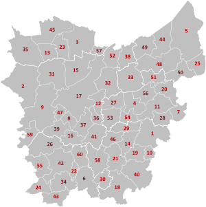 Gemeinden in der Provinz Ostflandern