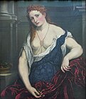 Paris Bordone: Woman with a Rose, c. 1540