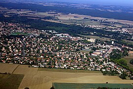 An aerial view of Pibrac