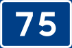 National Road 75 shield