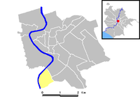 Position of the rione within the center of the city