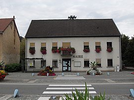 The town hall in Sainte-Suzanne