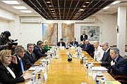 Secretary Blinken with Israeli Prime Minister Benjamin Netanyahu and the war cabinet in Tel Aviv, Israel, March 2024