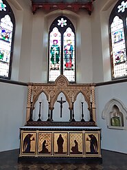 Altar and stained glass