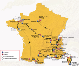 Karte Tour de France 2013