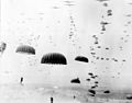 Paratroopers landing in Holland as part of Operation Market Garden