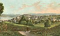 Wollishofen 1880, Blick nach Süden