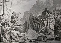 A print from the Phillip Medhurst Collection of Bible illustrations (Dutch Bible)