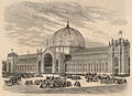 1862 international exhibition, western elevation view