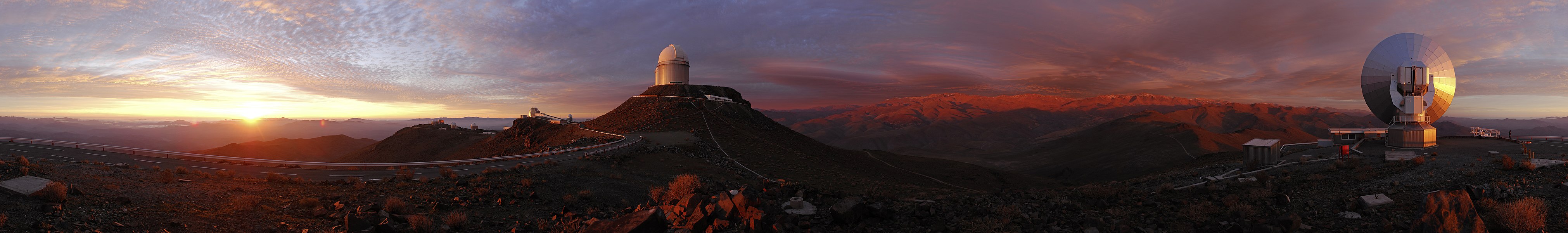 360° view of the area around La Silla Observatory, in the Atacama Desert of Chile.