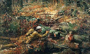 Sgt. Alvin C. York, 327th Inf., 82nd Div., Attack made from Hill 223 – N. of Chatel-Chéhéry, Argonne Forest, near Corny, Ardennes, France, October 8, 1918.