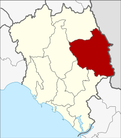 Karte von Chanthaburi, Thailand, mit Pong Nam Ron