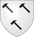 Coat of arms of the Muel of Neuerbourg family, vassals of the counts of Luxembourg.