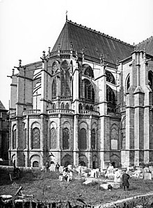The apse, or east end of the cathedral, in 1878