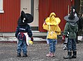 Boys dressed as witches in Finland in 2009