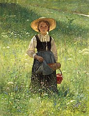 Girl in a Flowering Meadow, 1883