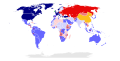Image 13The world map of military alliances in 1980:    NATO & Western allies,     Warsaw Pact & other Soviet allies,   Non-aligned countries,   China and Albania (communist countries, but not aligned with USSR), ××× Armed resistance (from Portal:1980s/General images)