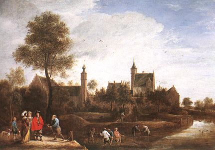 David Teniers the Younger, View of the garden side of the Sterckshof, 1650, London, National Gallery