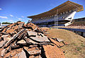 Überreste des im Abriss befindlichen alten Stadions am 27. Juli 2010