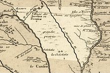 French map with Moingona river