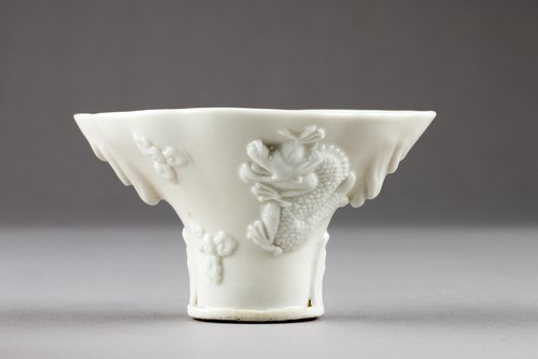 A decorated cup from late Ming dynasty