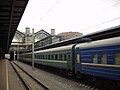 Platforms at the Ladozhsky station