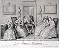 Les Femmes savantes, 1726 [Design by Coypel; engraving by Joullain]