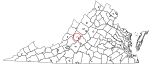 State map highlighting Lexington