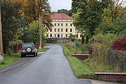 A street towards a palace