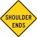 W8-25 Shoulder ends