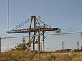 The original port quay crane is still in operation
