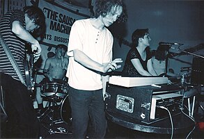 Pram performing at the London Irish Centre in 1994
