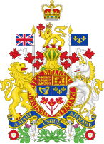 A non-official rendition made by a non-herald. For the official version made by a Canadian herald and issued by the Canadian Heraldic Authority see Coat of arms of Canada