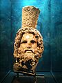Head of Serapis, from a 3.7-metre (12 ft) statue found off the coast of Alexandria