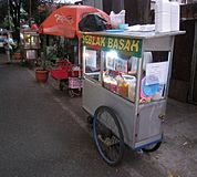 Seblak cart street vendor
