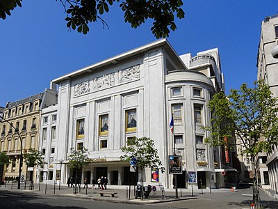 Théâtre des Champs-Élysées, by Auguste Perret, 15 avenue Montaigne, Paris, (1910–13). Reinforced concrete gave architects the ability to create new forms and bigger spaces.
