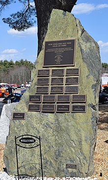 The New England Hot Rod Hall of Fame Memorial at New England Dragway