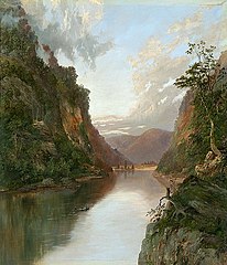 Hawkesbury River with Figures in Boat (1881)