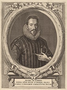 Engraving of Don Pietro dei Medici