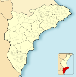 Cocentaina is located in Province of Alicante