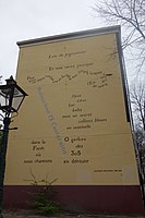 Poem by Apollinaire on a wall in Leiden