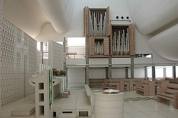 Bagsværd Church, Denmark, designed by Jørn Utzon in 1968