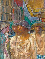 Jeunes femmes dans la rue (1922), private collection